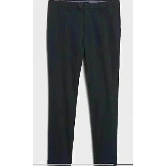 Banana Republic Grayson Navy Check Pant - Picture 4 of 13
